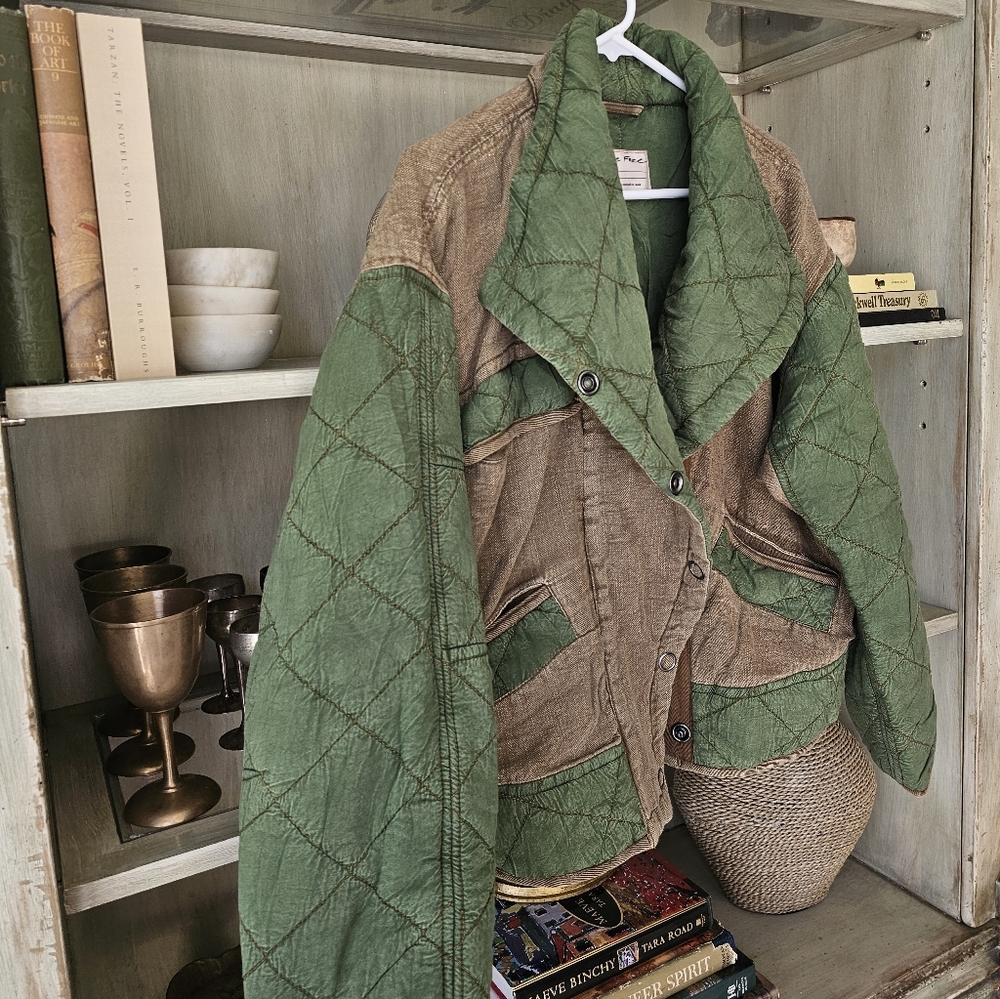 RARE ✨️ Free People x We The Free Hope Military Quilted Jacket - Picture 6 of 9